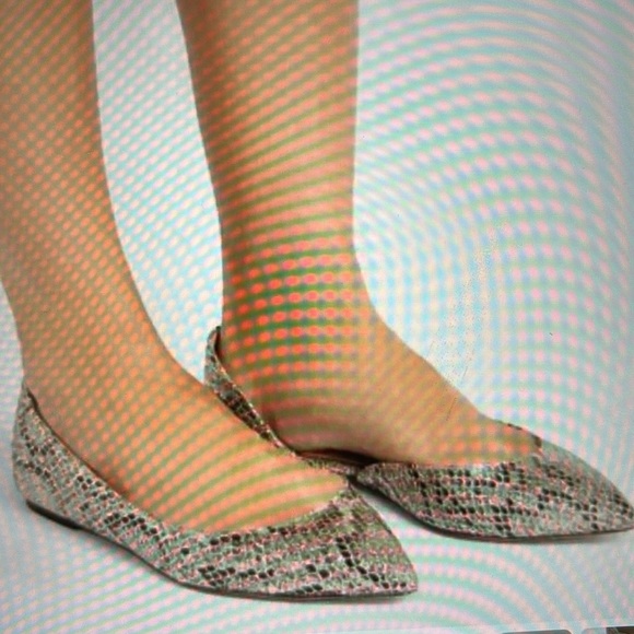 J. Crew Audrey Metallic Snakeskin Flats in Gold Brown, 7.5 - Picture 2 of 14